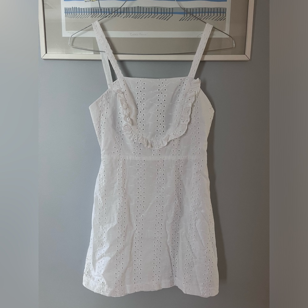 White eyelet sundress